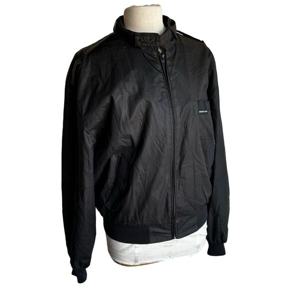 Members Only Vintage 80s Black Windbreaker Jacket - Picture 1 of 6